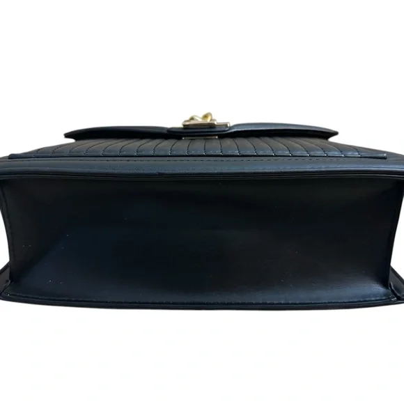 NWT Badgley Mischka Black Quilted Crossbody & Shoulder Bag – Vegan Leather - Picture 4 of 13